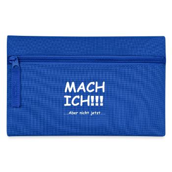 I will - Pencil Case - royal blue - Front