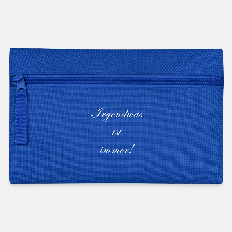 Irgendwas ist immer - Federtasche - Royalblau