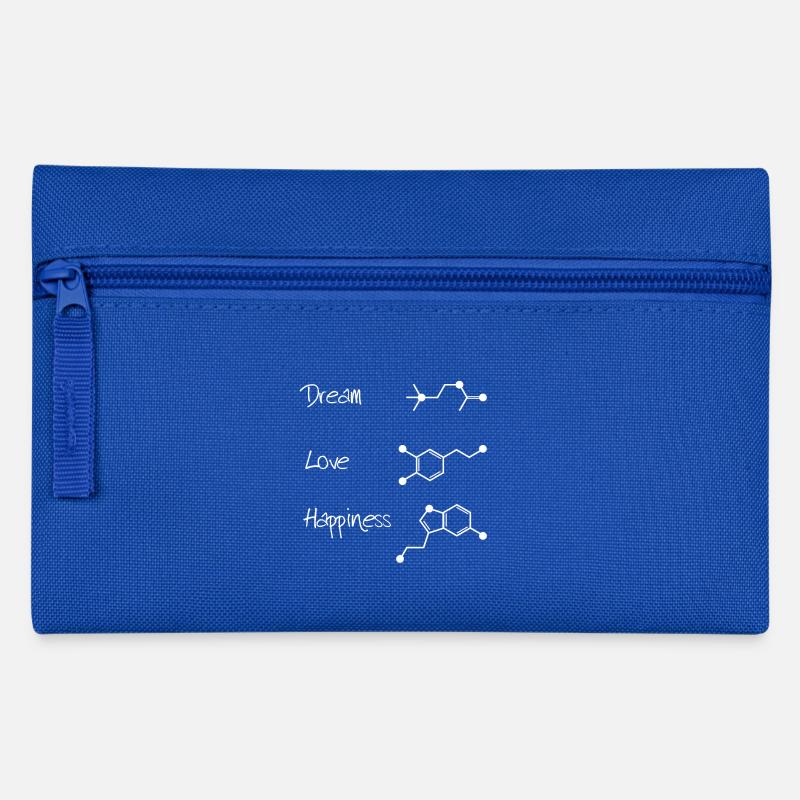 Dream Love Happyness - Moleküle - Federtasche - Royalblau