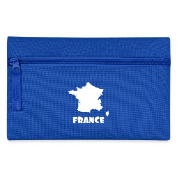 Cadeau France carte cool - Trousse - bleu royal - Devant