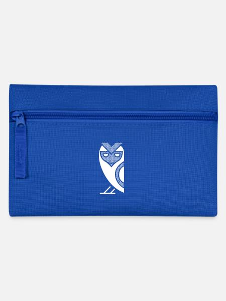 owl - Pencil Case - royal blue