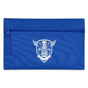 BIKER MOTORCYCLE HOBBY GIFT BIKE RIDE ROAD - Pencil Case - royal blue - Front