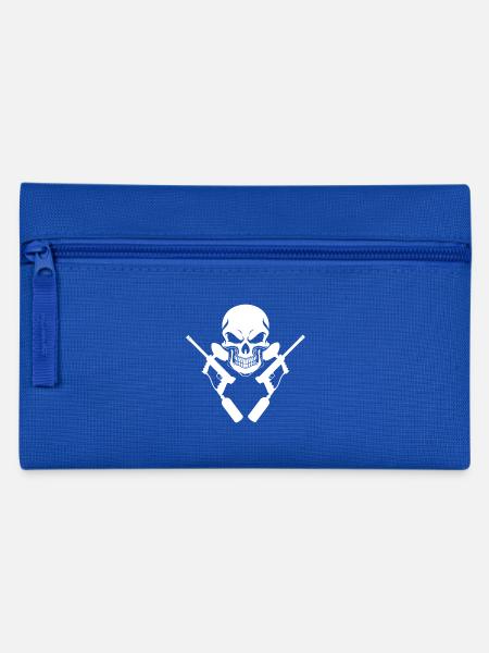 Crâne de paintball - Trousse - bleu royal