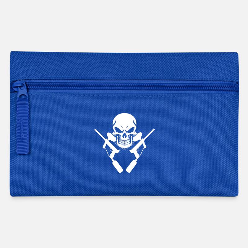 Crâne de paintball - Trousse - bleu royal