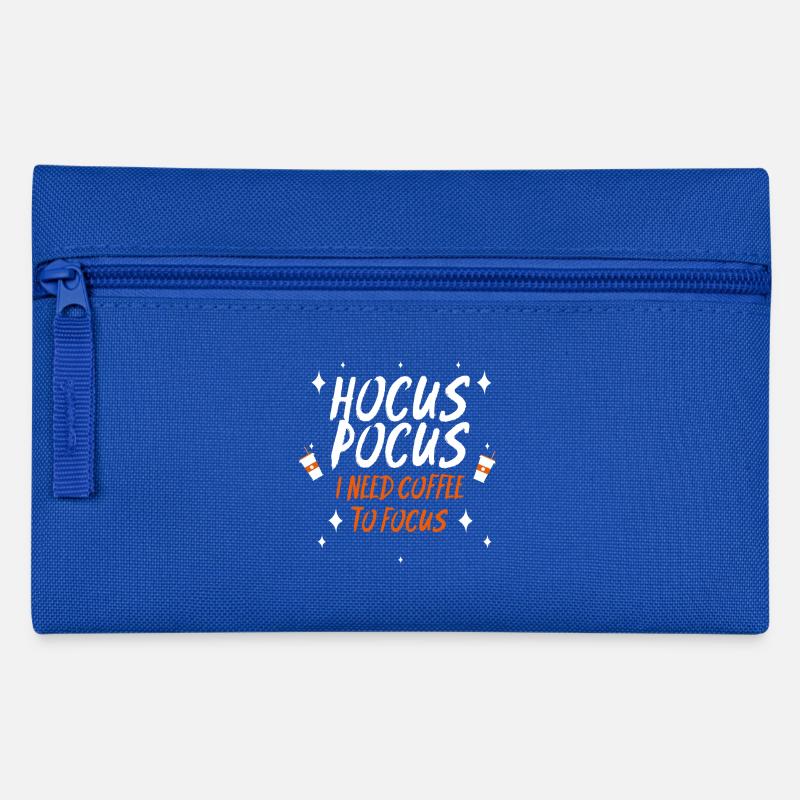 Coffee Hocus Pocus to Focus - Federtasche - Royalblau