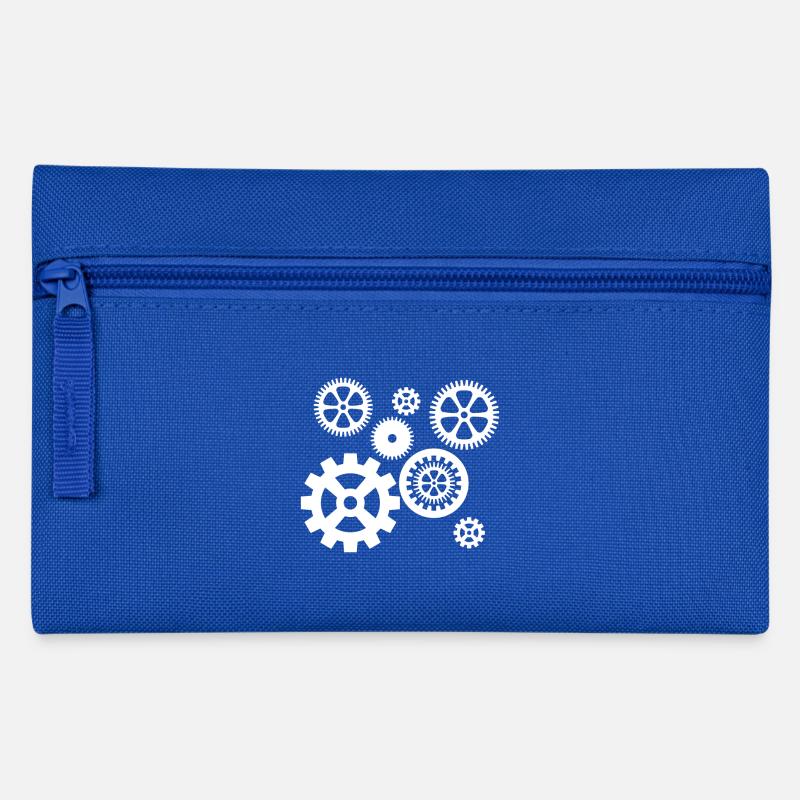 Zahnräder - Federtasche - Royalblau
