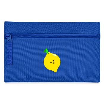 Zitrone - Federtasche - Royalblau - Vorne