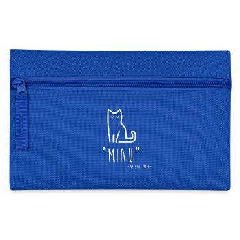Meow Cat - Pencil Case - royal blue - Front