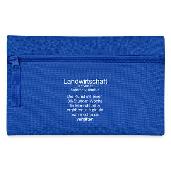 Landwirtschaft Definition - Federtasche - Royalblau - Vorne