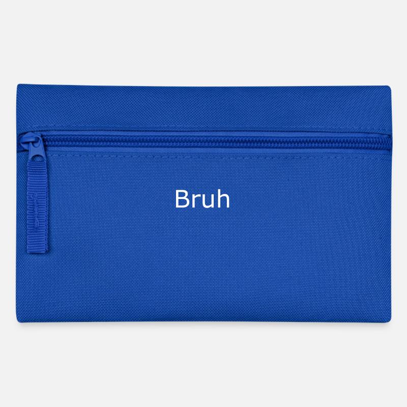 Bruh - Pencil Case - royal blue