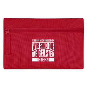 J’ai regardé autour de moi. Nous sommes les plus excités... - Trousse - rouge - Devant