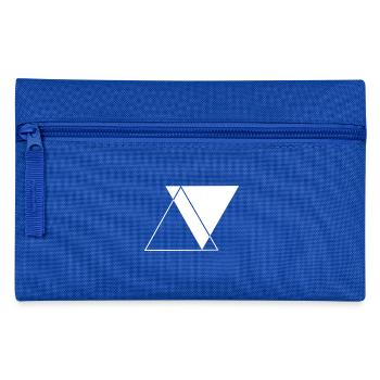 Triangle - Abstract - Art - Pencil Case - royal blue - Front
