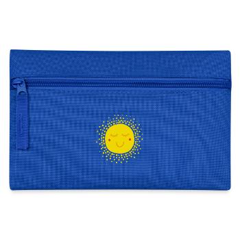 Cadeau de soleil d'été motif soleil heureux - Trousse - bleu royal - Devant