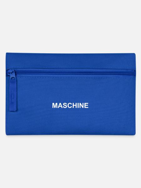 Design MASCHINE weiss - Federtasche - Royalblau