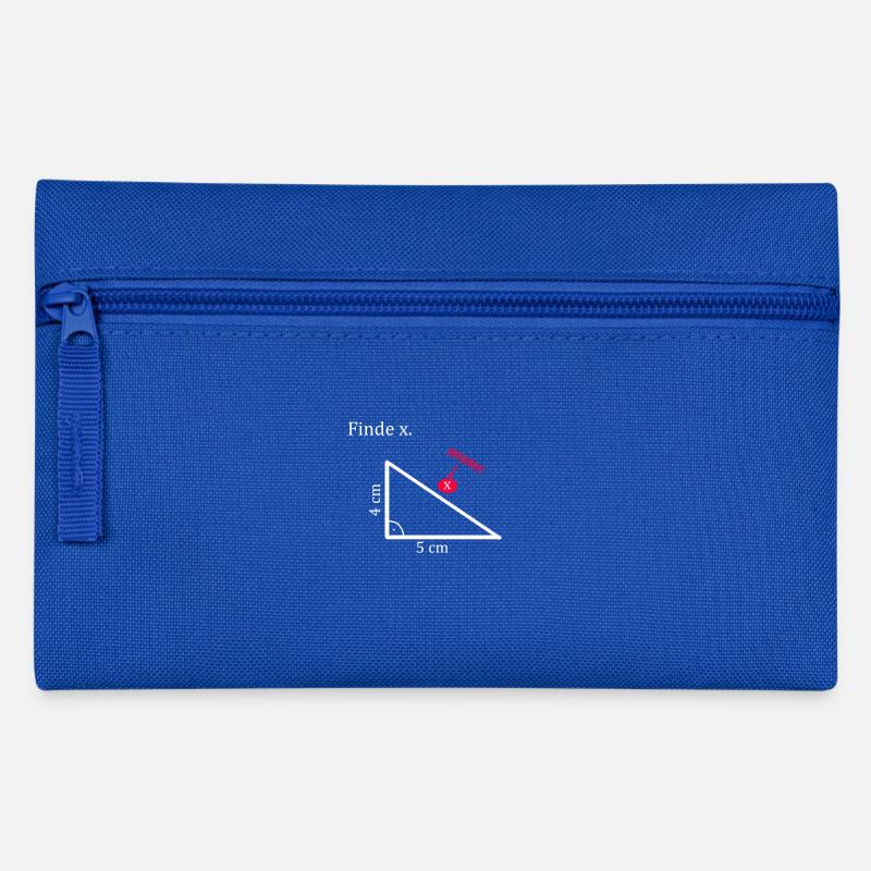 Finde x Mathe Dreieck - Federtasche - Royalblau