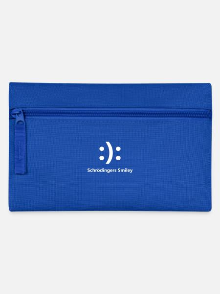 Schrödingers Smiley Katze Physik - Federtasche - Royalblau