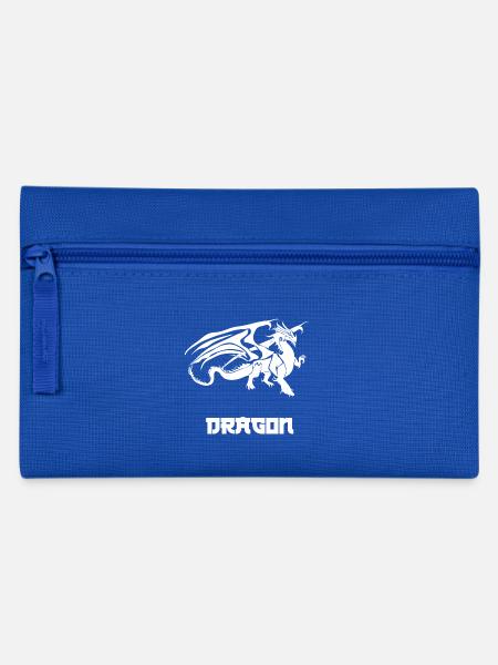 Drache - Federtasche - Royalblau