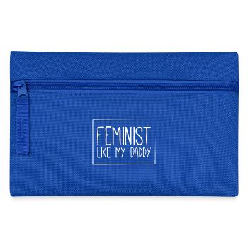 Feminist like my Daddy - Baby - Pencil Case - royal blue - Front