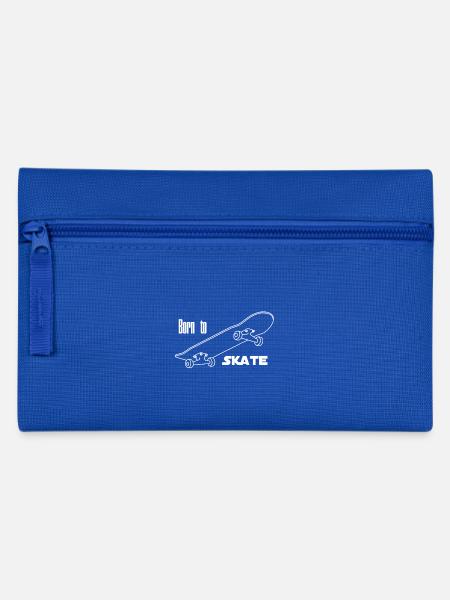 Skateboard - Federtasche - Royalblau