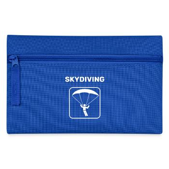 Fallschirmspringen - Federtasche - Royalblau - Vorne