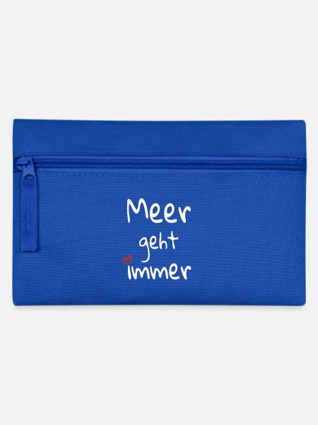 Sea always goes - Pencil Case - royal blue