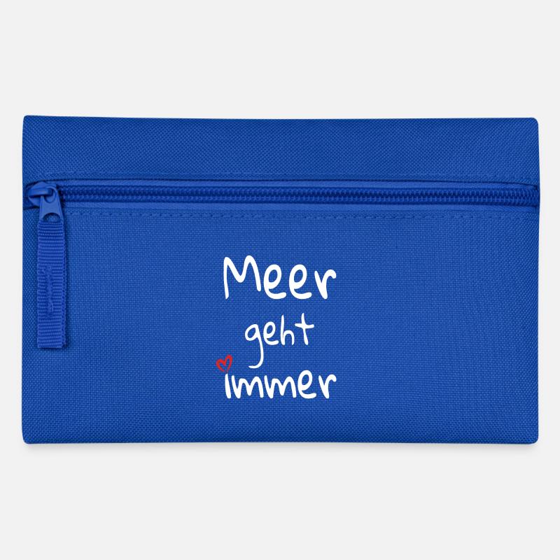 Sea always goes - Pencil Case - royal blue