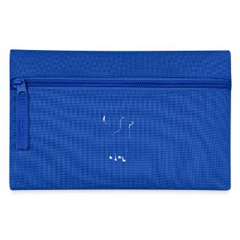 Katzen Silhouette - Federtasche - Royalblau - Vorne