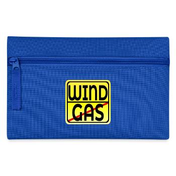 Erneuerbare Energie - Windenergie - GASPREISE - Federtasche - Royalblau - Vorne