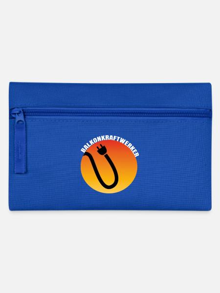 Balkonkraftwerk Plug Icon - Federtasche - Royalblau