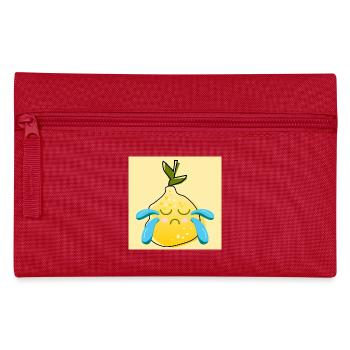 Traurige Zitrone COMIC WEINEN LIMONE SOMMER ESSEN - Federtasche - Rot - Vorne