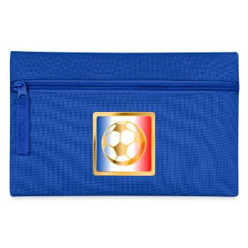 Fußball Flagge Frankreich Europa - Federtasche - Royalblau - Vorne