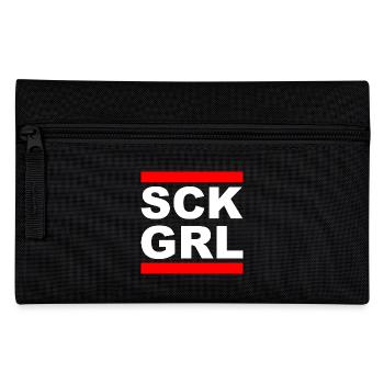SCK GRL - Sick Girl - Sprüche Shirt - Federtasche - Schwarz - Vorne