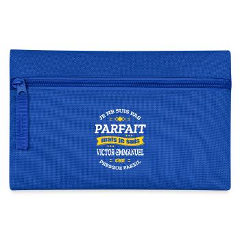 VICTOR-EMMANUEL PARFAIT - PRENOM VICTOR-EMMANUEL - Trousse - bleu royal - Devant