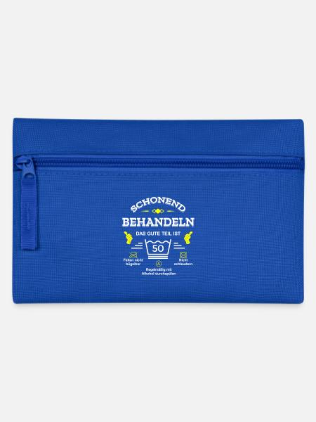 HANDLE MIT SORGFALT – 50 JAHRE PERFEKTION - Federtasche - Royalblau