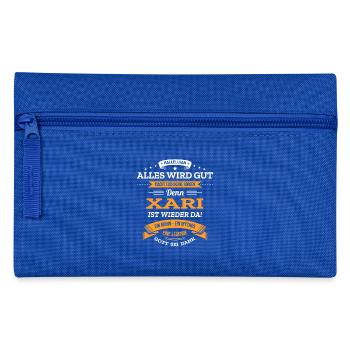 ALLES WIRD GUT, DIE LEGENDE XARI IST DA - Federtasche - Royalblau - Vorne