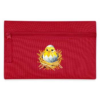Chicks in the nest – Easter joy & the beginning of spring - Pencil Case - red - Front