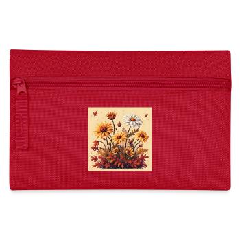 8-Bit Autumn Blooms - Federtasche - Rot - Vorne