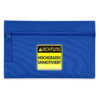 ATTENTION MOTIVATION FUNNY - Pencil Case - royal blue - Front
