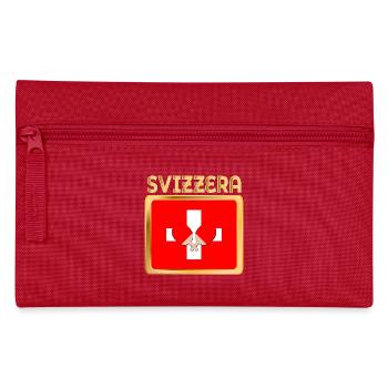 Schweizer Flagge Tischtennis - Federtasche - Rot - Vorne