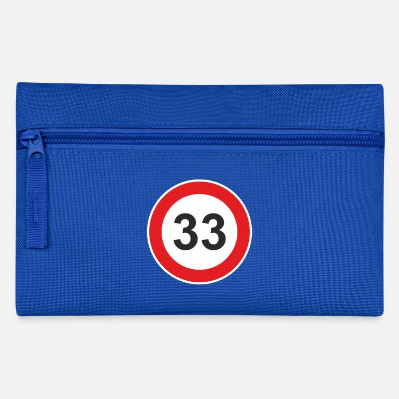 33 thirty-third birthday 33rd birthday - Pencil Case - royal blue