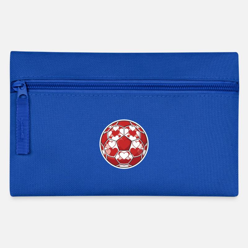 Herzball Fußballherz - Federtasche - Royalblau