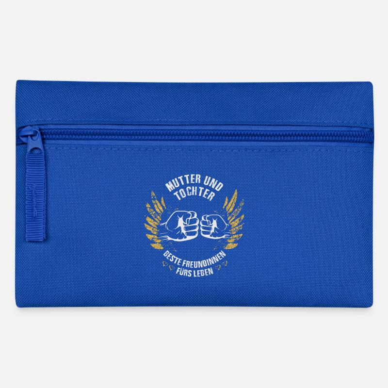 Mutter und Tochter Freundinnen - Federtasche - Royalblau