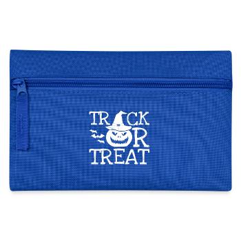 Scary Halloween Costume Shirt Trick Treat 1 - Federtasche - Royalblau - Vorne