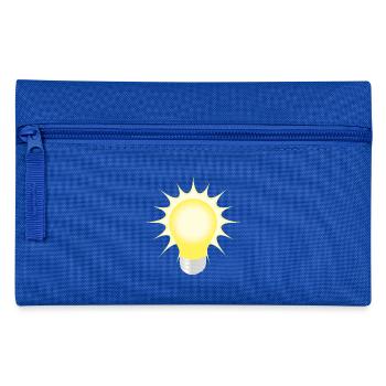 light bulb - Pencil Case - royal blue - Front