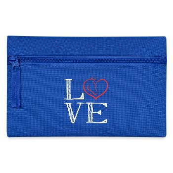 Cheval Amour Amour de cheval club d'équitation à cheval - Trousse - bleu royal - Devant