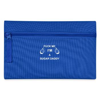 TRUST FUCK ME I M SUGAR DADDY - Federtasche - Royalblau - Vorne