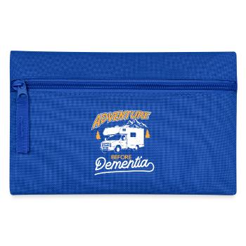 Adventure before Dementia - Camping Camper - Federtasche - Royalblau - Vorne