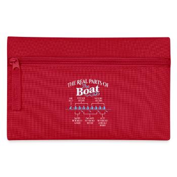 Les vraies parties du bateau - chaloupe à rames - Trousse - rouge - Devant