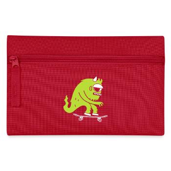 Monster on Skateboard - Skating - Monster Skater - Pencil Case - red - Front