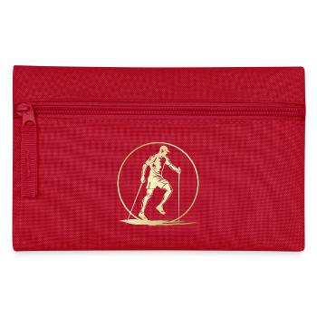 Silhouette de marche nordique - Trousse - rouge - Devant
